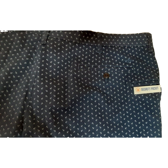 Mens Size 44 Dockers Perfect Shorts Classic Fit Navy Blue 100% Cotton NWT $48.00 - Picture 4 of 5